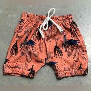 Kids Coral Patterned Shorts